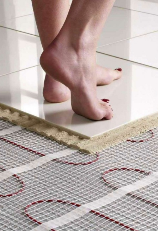 Теплый пол под плитку электрический