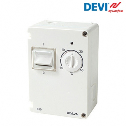 Термостат с датчиком температуры Devireg 610 (t от -10° до +50°C)