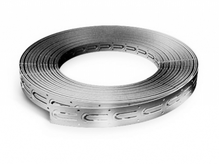 Оцинкованная монтажная лента для крепления кабеля, 10 м.